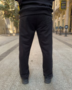 Black Straight Leg Sweatpants