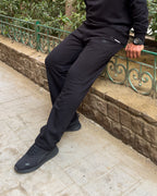 Black Straight Leg Sweatpants