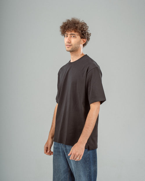 Black Oversized Boulevard Cotton T-shirt