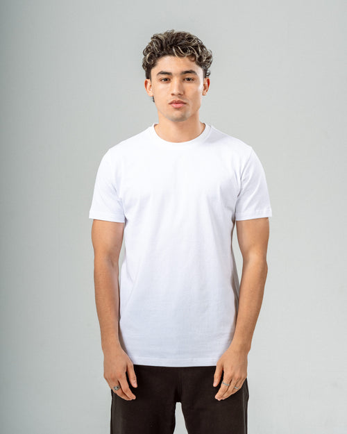 White Regular Soft Cotton Basic T-shirt