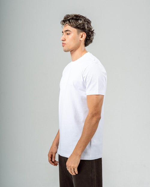White Regular Soft Cotton Basic T-shirt