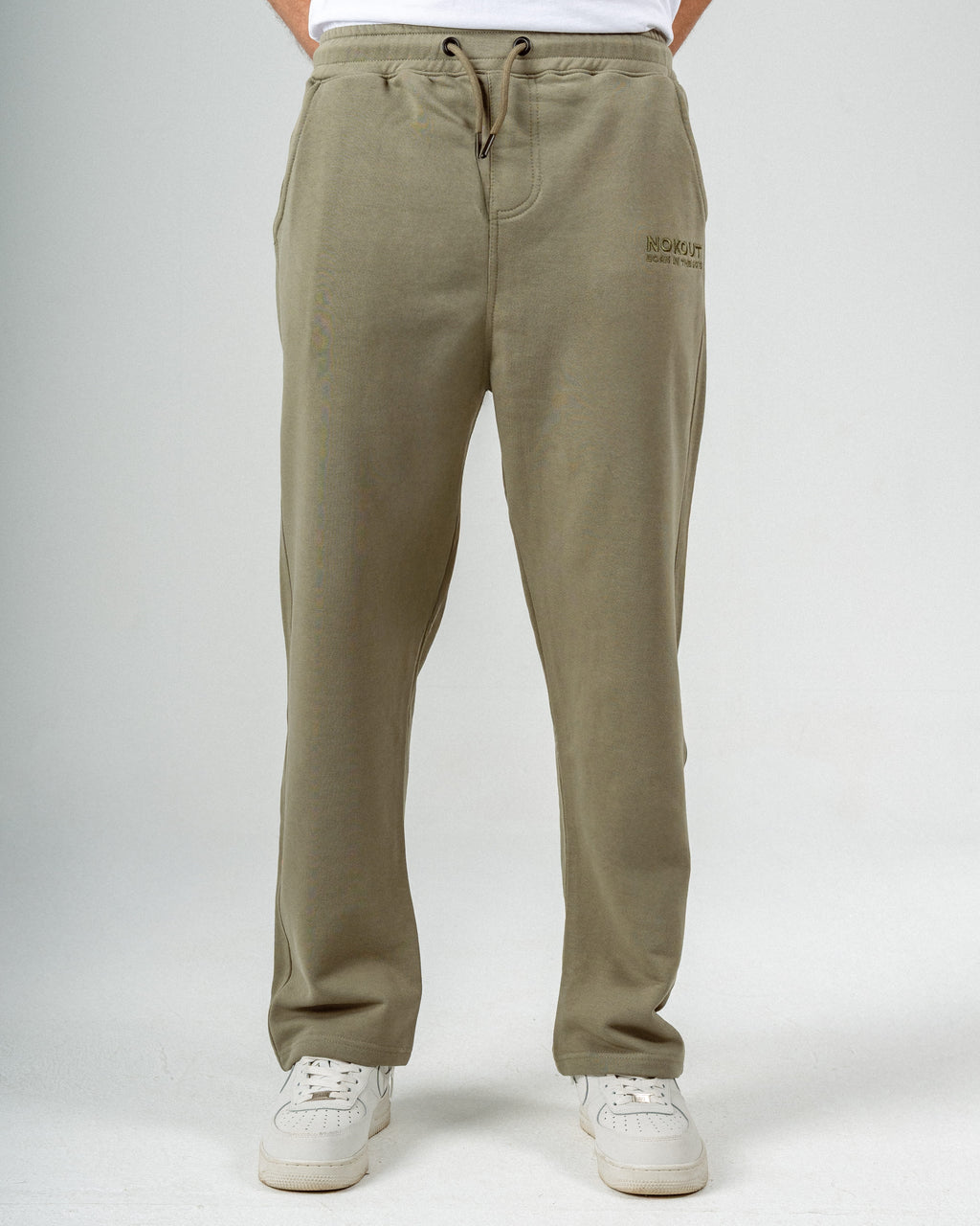 Mint Green Straight Leg Cotton Sweatpants