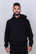 Black Hoodie with Large Cargo Pocket