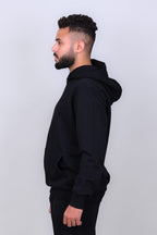 Black Hoodie with Large Cargo Pocket
