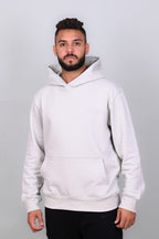 Light Gray Hoodie with Large Cargo Pocket