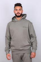 Olive Hoodie with Large Cargo Pocket