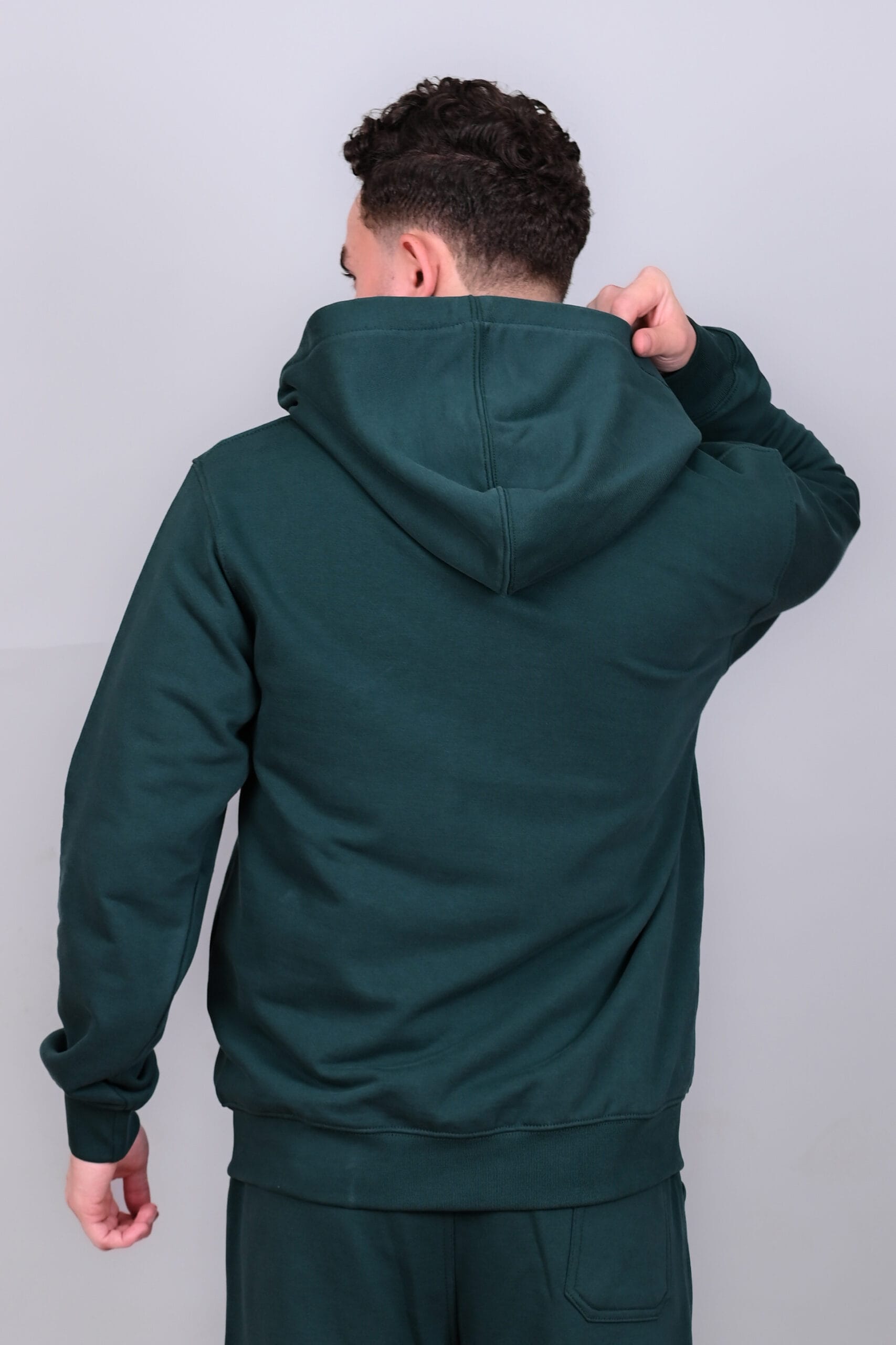 Dark Green Full Zipper Hoodie