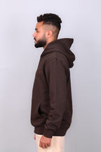Dark Brow Hoodie with Large Cargo Pocket