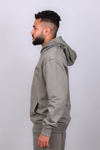 Olive Hoodie with Large Cargo Pocket