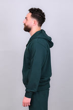 Dark Green Full Zipper Hoodie