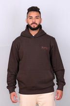 Dark Brow Hoodie with Large Cargo Pocket