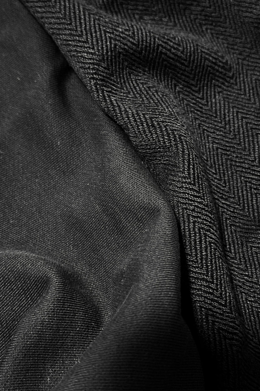 Black French Terry Cotton