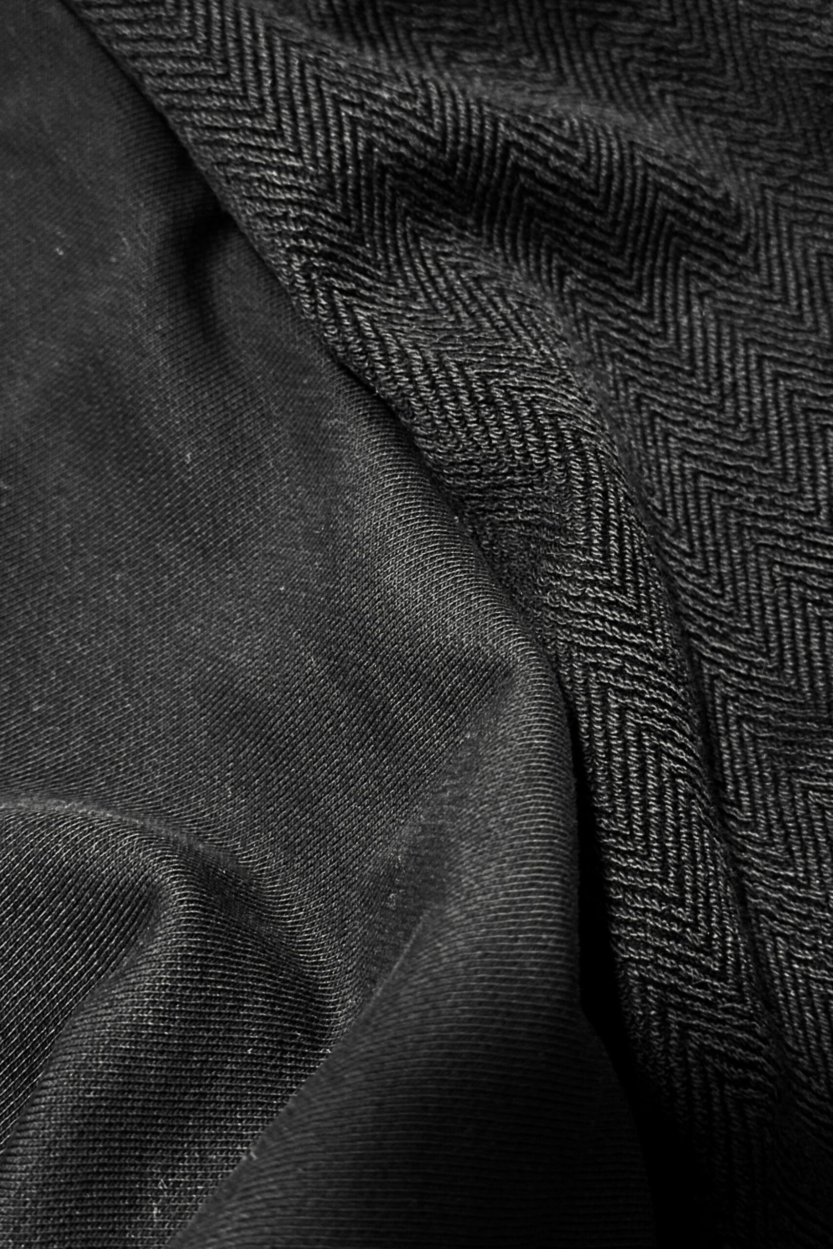 Black French Terry Cotton