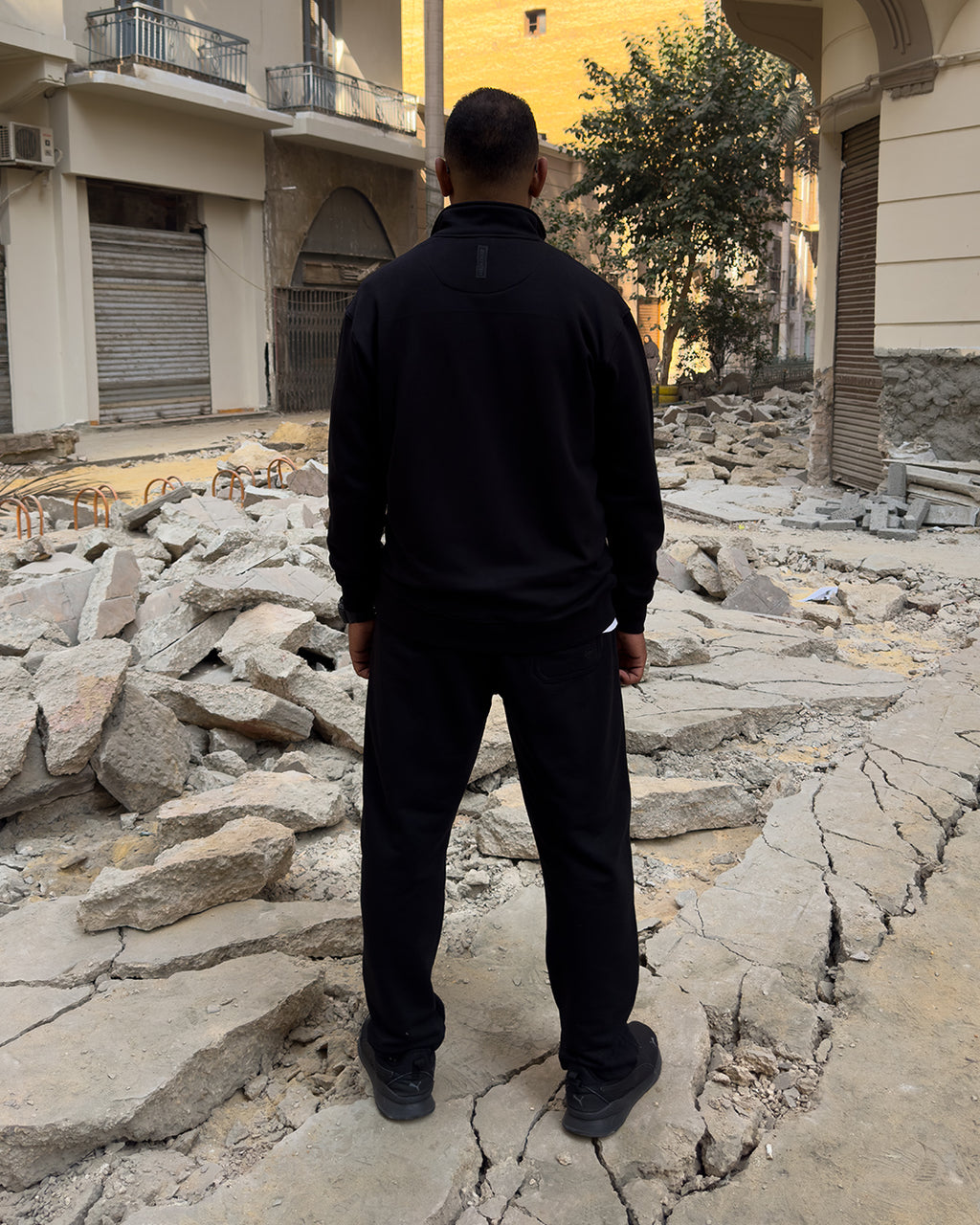 Black Straight Leg Sweatpants