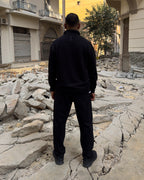 Black Straight Leg Sweatpants